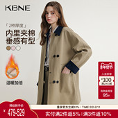 KBNE巴恩风卡其色风衣女小个子2026春季 新款 气质英伦宽松中长外套
