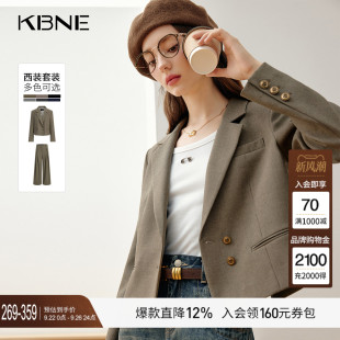 KBNE2025秋季 休閑西裝 外套女小個子氣質(zhì)上衣通勤短款 西服外套 新款