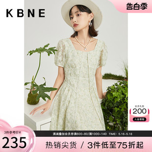 女设计感裙子kbne2022收腰显瘦330525118 连衣裙夏季 商场同款