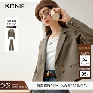 KBNE2025秋季 休閑西裝 外套女小個子氣質上衣通勤短款 西服外套 新款