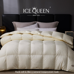 蓬松度900+进口波兰真丝羽绒被95白鹅绒被子被芯高端保暖鹅绒冬被