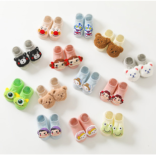 宝宝袜子防滑地板袜婴儿儿童船袜新生儿0-1岁男女童棉袜吸汗隐形