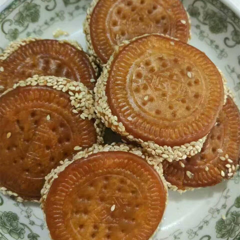 南瓜饼 江西宜丰农家油炸制糕点手工小吃即食零食 芝麻南瓜饼500G 零食/坚果/特产 杏仁/巴旦木 原图主图