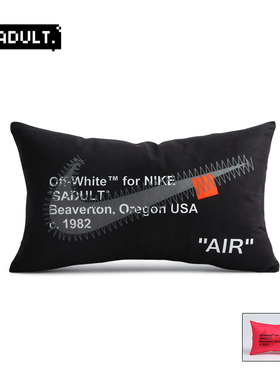 潮牌创意黑色汽车座椅头枕护颈枕一对车载头颈枕车用内饰用品四季