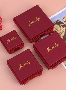 新款轻奢欧式戒指盒盒婚礼珠宝店项链手链手镯包装盒礼物盒子