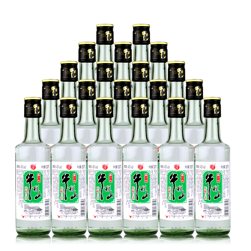 牛栏山43度陈酿白新一代330ml*20瓶整箱装浓香风格酒水官方正品