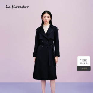 气质英伦风系带风衣 Lakoradior拉珂蒂优雅女新款 商场同款