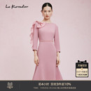 新款 Koradior拉珂蒂显瘦春季 圆领鱼尾醋酸连衣裙 商场同款