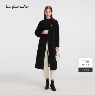 长款 经典 Lakoradior拉珂蒂气质女2025秋冬新款 毛呢大衣 山羊绒