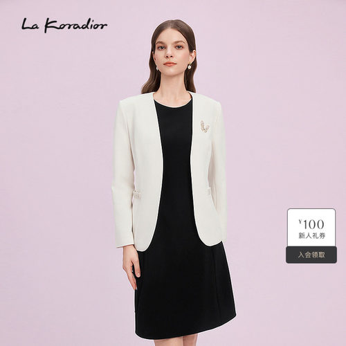 【进口三醋酸】La Koradior拉珂蒂商场同款2025休闲小西装外套