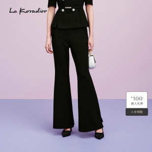 高腰显瘦微喇西装 Lakoradior拉珂蒂减龄女新款 裤 商场同款