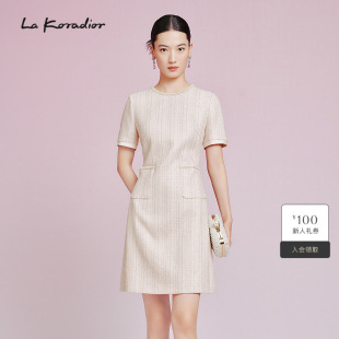 精致香风礼服连衣裙女 新款 Koradior拉珂蒂减龄气质2025夏季