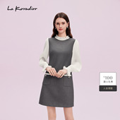 Koradior拉珂蒂商场同款 洋装 秋季 法式 连衣裙女 复古优雅时尚