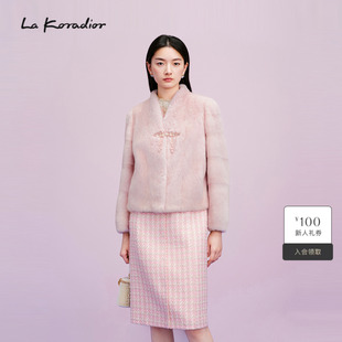 奢雅钉珠盘扣短款 Lakoradior拉珂蒂气质25秋冬新款 外套 新中式