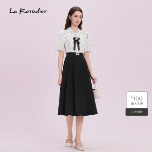 新款 koradior拉珂蒂气质连衣裙女2025夏季 A字裙 商场同款