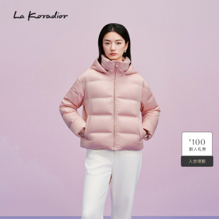 连帽短款 时尚 Lakoradior拉珂蒂优雅25秋冬新款 羽绒服 商场同款