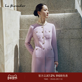 Lakoradior拉珂蒂气质女秋冬新款 商场同款 名媛风羊毛连衣裙