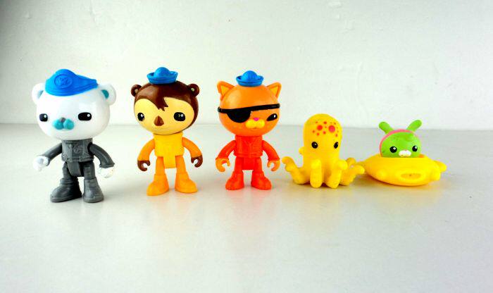 散货 海底小纵队套装 呱唧皮医生巴克玩具摆件