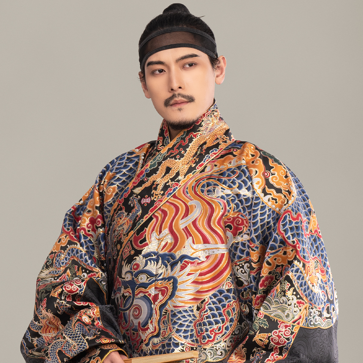 控弦司万事如意织金妆花定制汉服