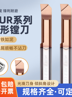 MUR小孔径镗刀钨钢合金抗震内孔微型小孔仿形刀CNC加工中心内孔刀