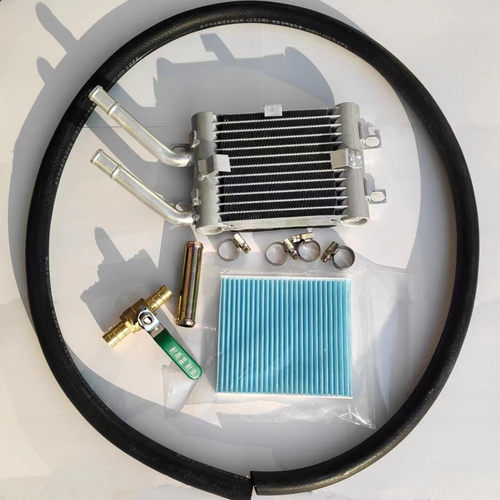 适用J6P解放加装暖风小水箱空调暖风水箱 驾驶室小水箱暖风散热