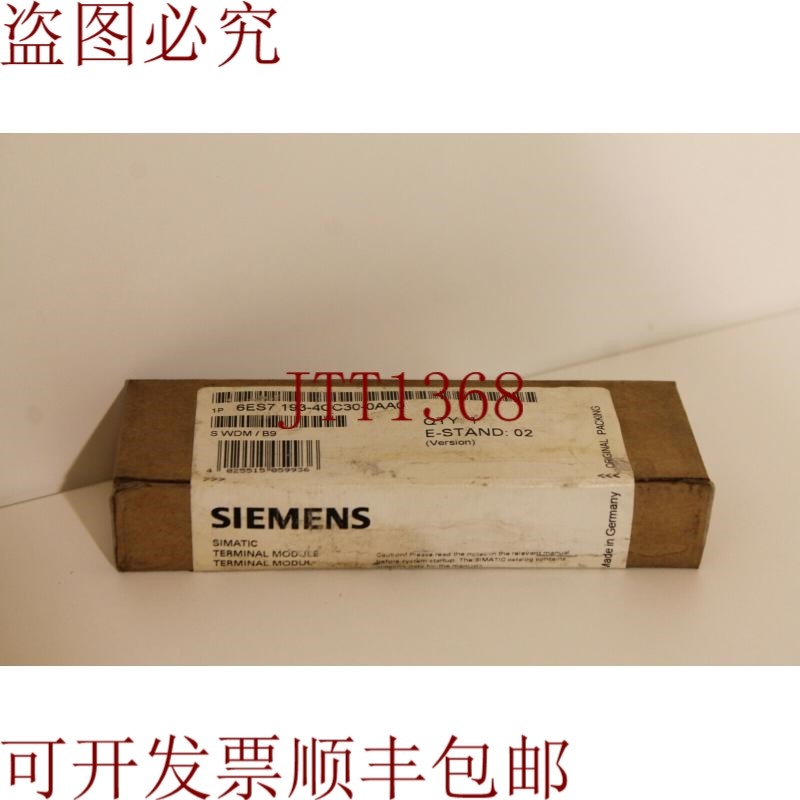 原装供应6ES7193-4CC30-0AA0 端子模块