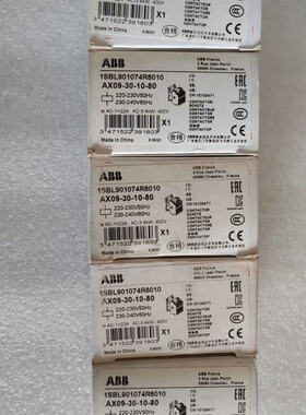 ABB接触器AX09-30-10-805个220新旧都有 议价