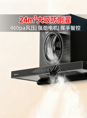帅康T8232欧式顶吸式大吸力抽油烟机家用厨房油烟机自动清洗智控
