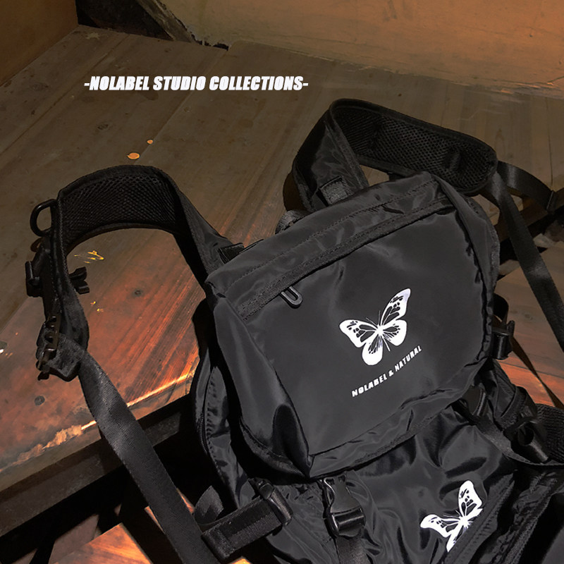 isir  超a3m反光蝴蝶双肩包 暗黑解构机能设计包包2021新款包邮