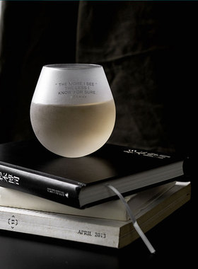 oroliving原创不倒翁网红玻璃杯女男家用ins水杯威士忌酒杯礼物