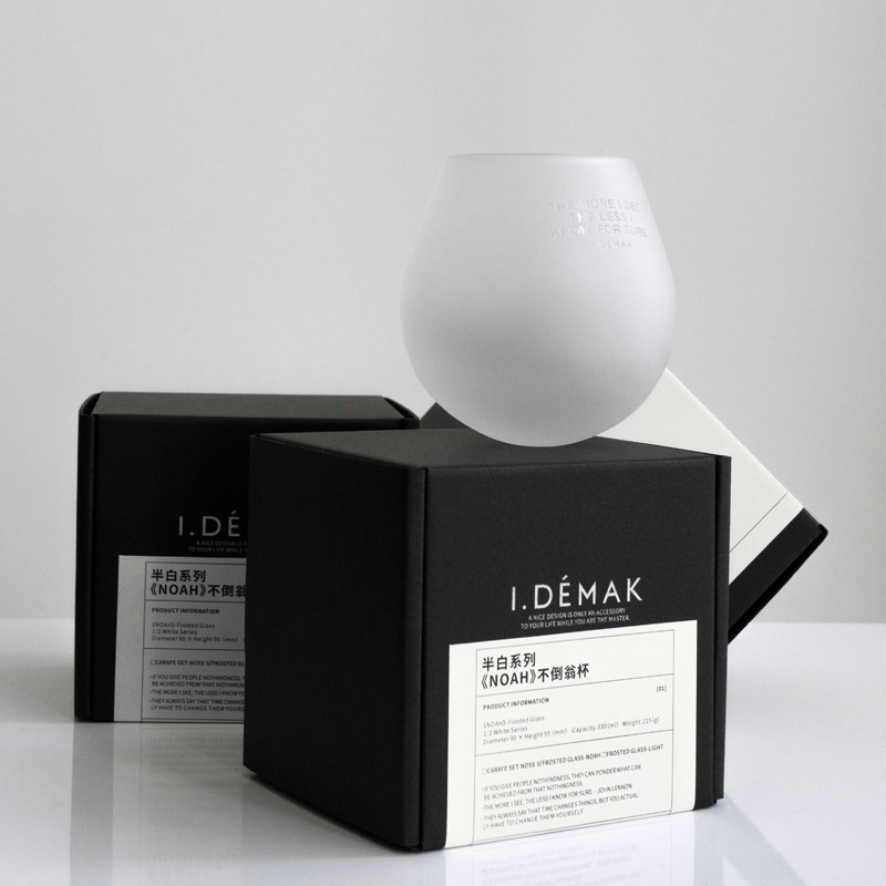 oroliving原创不倒翁网红玻璃杯女男家用ins水杯威士忌酒杯礼物