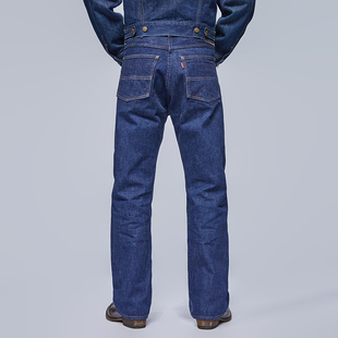 捭和（BAI-HE DENIM）T1905 大战直筒 新疆长绒棉 原色赤耳牛仔裤