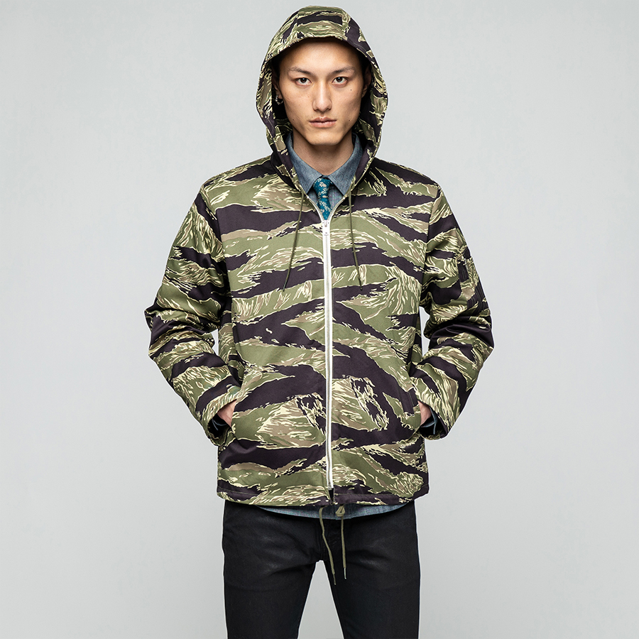 魂壳越战虎纹迷彩jwd外套