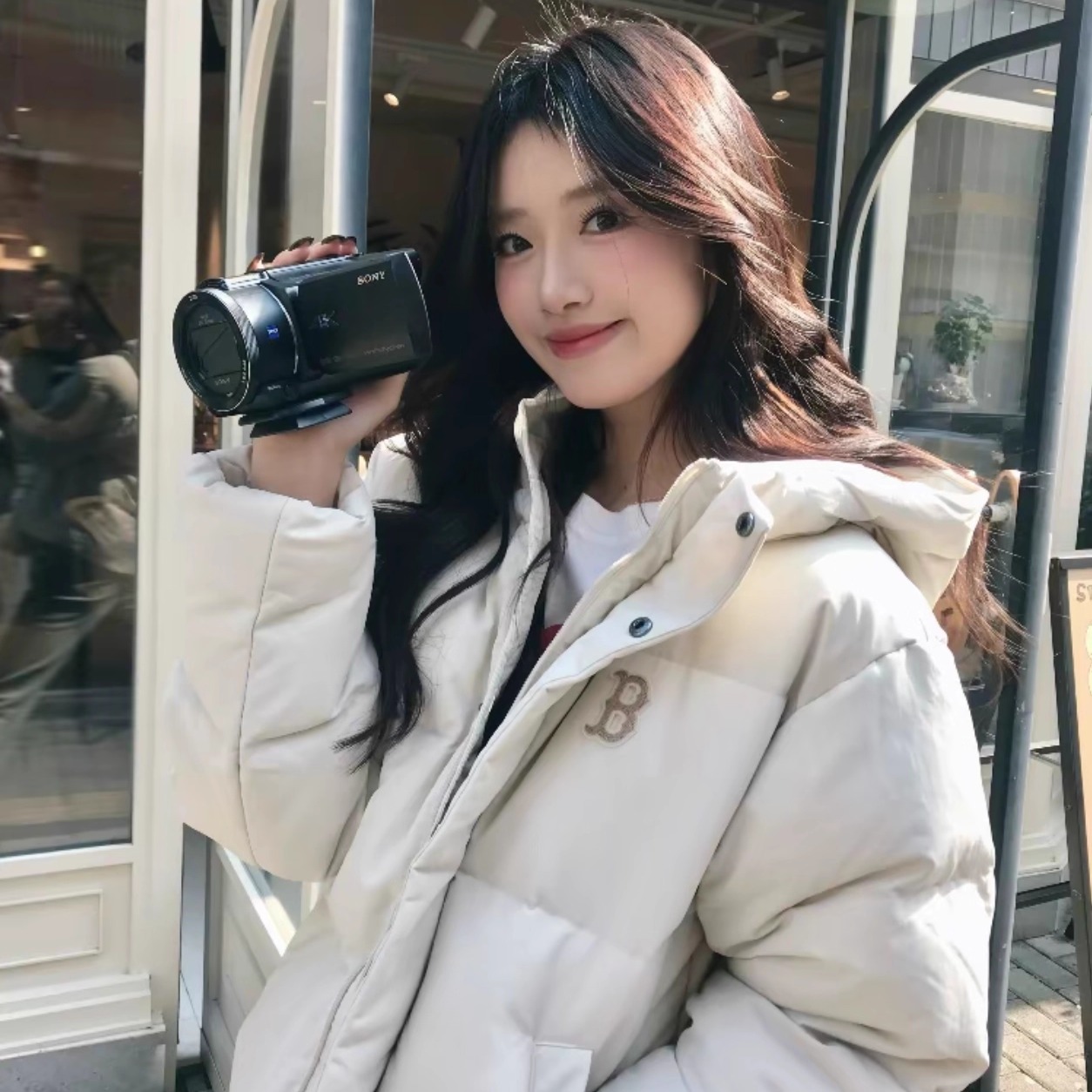 MLB男女同款防风保暖连帽羽绒服