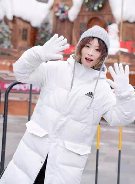 Adidas阿迪达斯三叶草男子宽松保暖羽绒服外套JD9071GK0665H58062