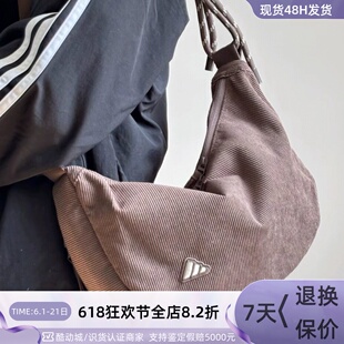 Adidas男女同款灯芯绒单肩斜挎包KE6635KE6636JZ4417JM7155JM7156