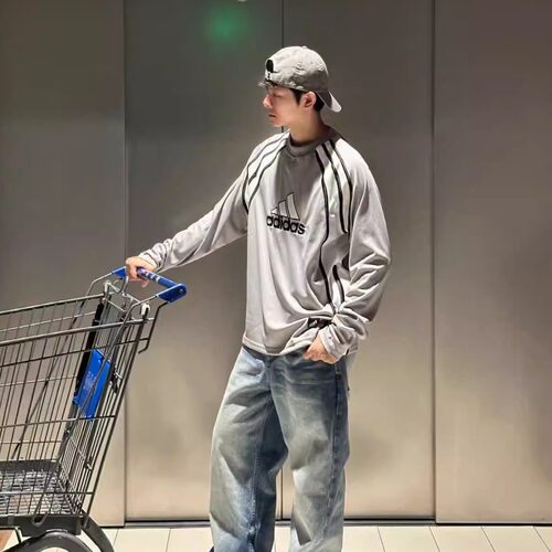 Adidas阿迪达斯三叶草男子长袖