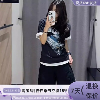 Nike耐克男乔丹纯棉赛车印花短袖