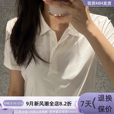 Nike女子速干短袖高尔夫翻领T恤