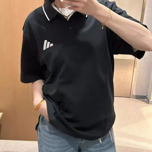 Adidas阿迪达斯女印花翻领POLO衫