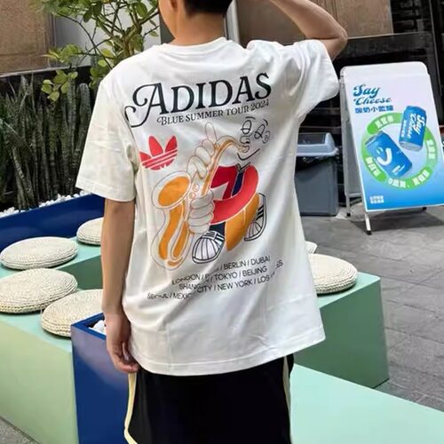 adidas三叶草舒适运动短袖T恤