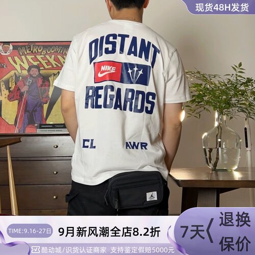 Nike男轻便透气美式印花短袖T恤