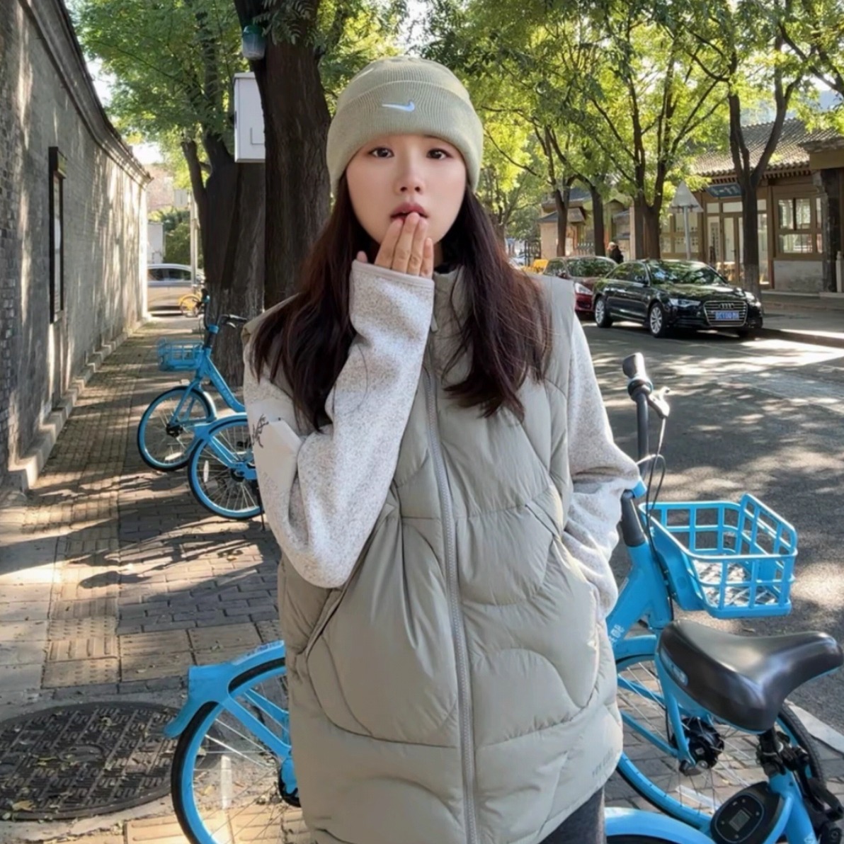 Adidas男子防风保暖舒适羽绒马甲