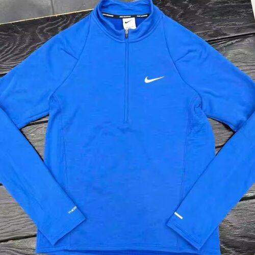 Nike耐克男纯色圆领休闲长袖T恤