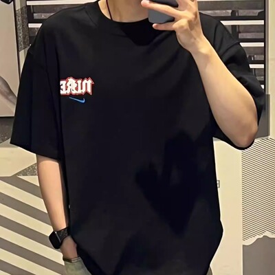 Nike耐克男新款修身纯棉短袖T恤