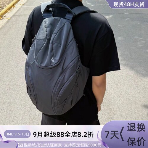 Adidas男女同款拉链开合双肩包