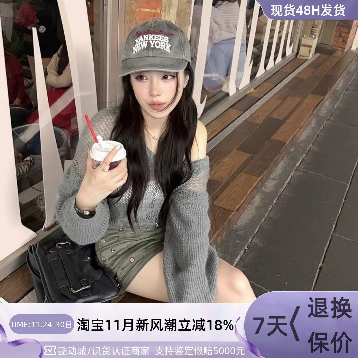 MLB男女同款轻便刺绣设计鸭舌帽