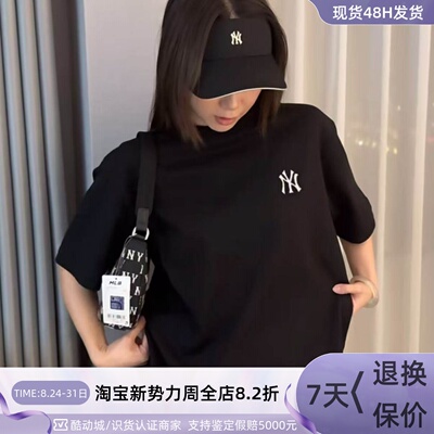 MLB男女款纽约洋基透气宽松短袖