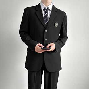 学院风dk制服西装 外套男春秋学生帅气校服班服运动会毕业服全套装