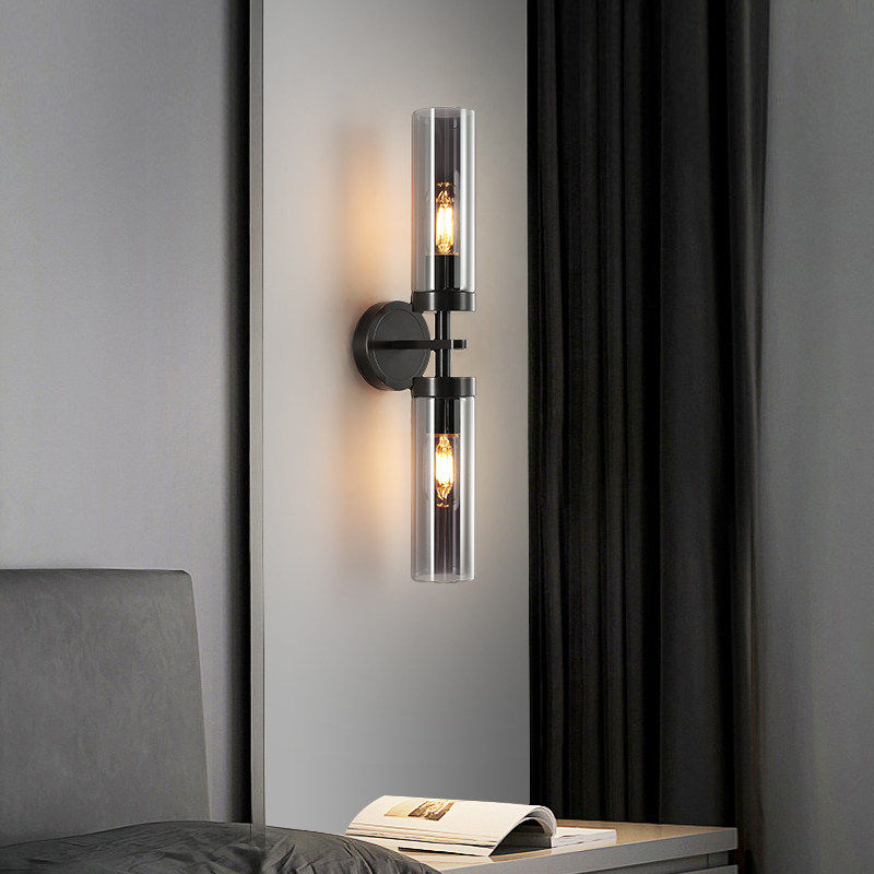 酒店客房过道壁灯现代轻奢卧室床头灯全铜客厅电视墙灯镜前壁灯